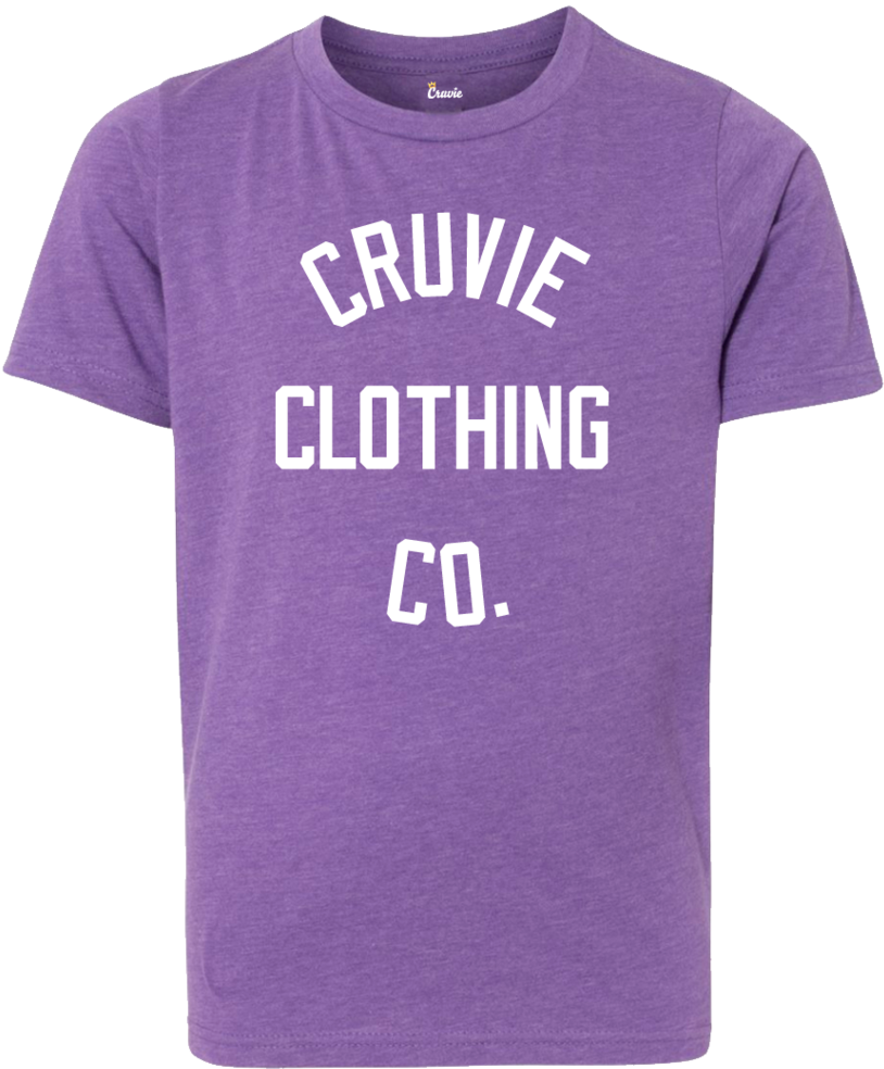 Cruvie Kids Tshirt Purplerush Wht Ccc (1000x1000), Png Download