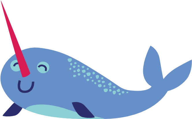 Logo - Narwhals And Waterfalls (800x800), Png Download