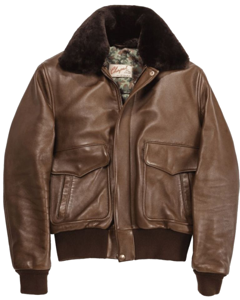 Leather Jacket Png Transparent Image - Leather Aviator Jacket (1160x1000), Png Download
