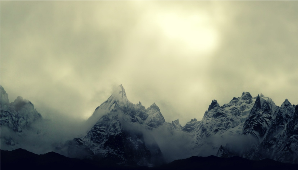 Score 50% - Misty Mountains Wallpaper Hd (1000x1000), Png Download