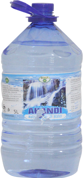 Akandi Natural Mineral Water 5l - Mineral Water (600x600), Png Download