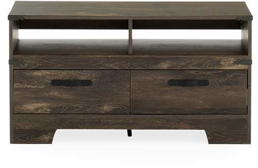 Image For 2 Shelves Dark Brown Tv Stand From Brault - Meuble Tv Brault Et Martineau (519x804), Png Download