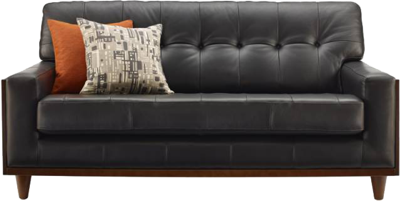 Small Sofa Leather (1600x1600), Png Download