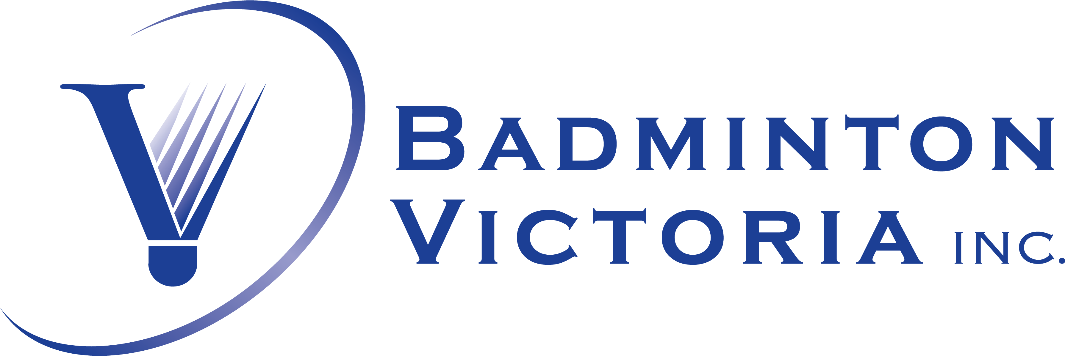 Badminton Victoria Logo - Oval (3595x1232), Png Download