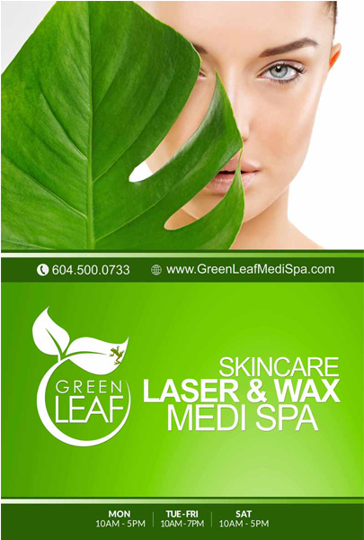 Green Leaf Medi Spa Street Poster - Fish (1200x600), Png Download