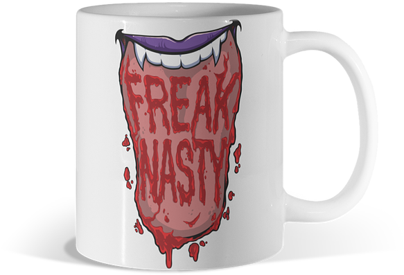 Freak Nasty Vampire - Coffee Cup (650x650), Png Download