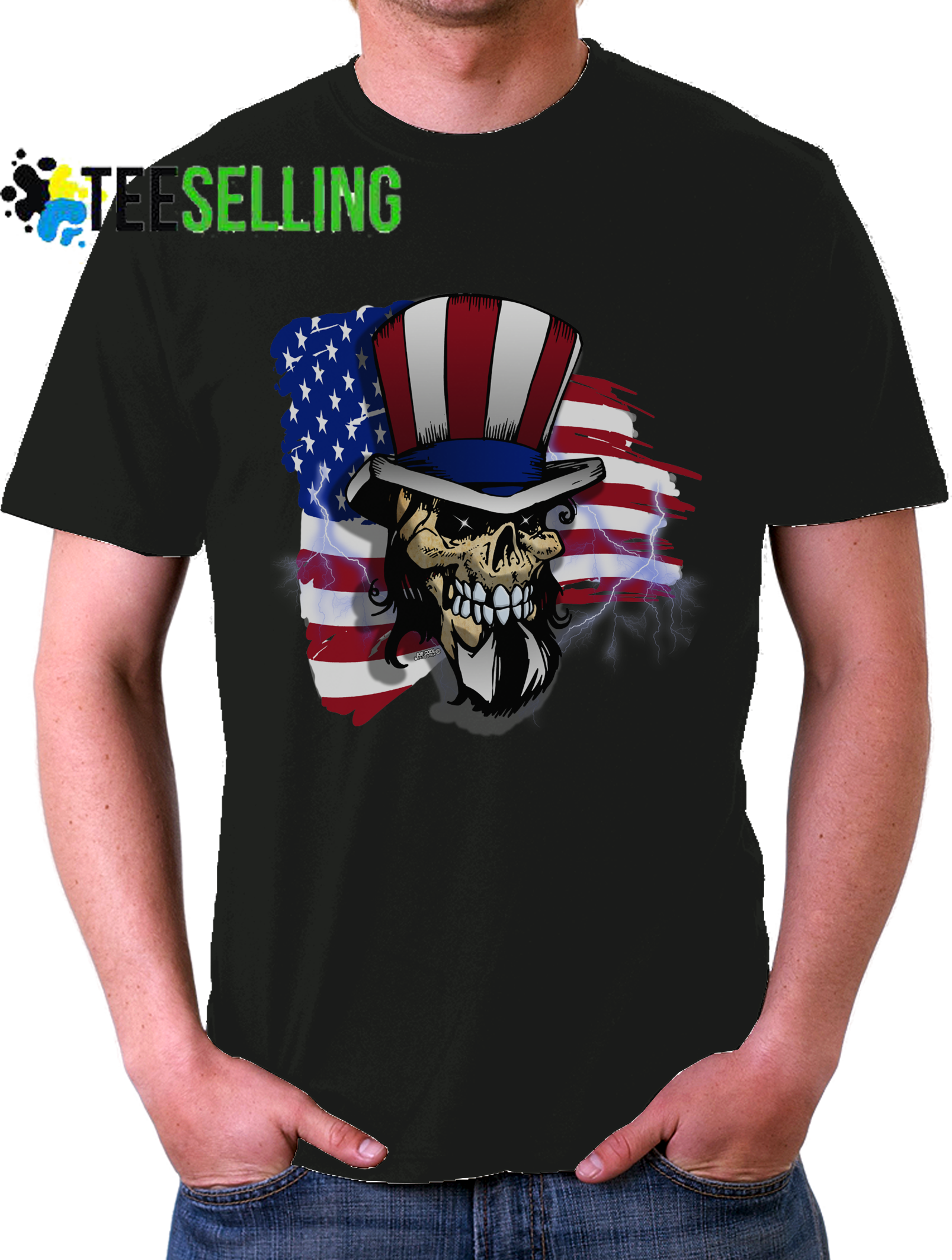 American Flag Skull T Shirt - Jim Morrison Mugshot T Shirt (1607x2126), Png Download