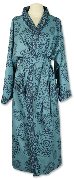 Mandala Teal Kimono Robe - Day Dress (600x600), Png Download