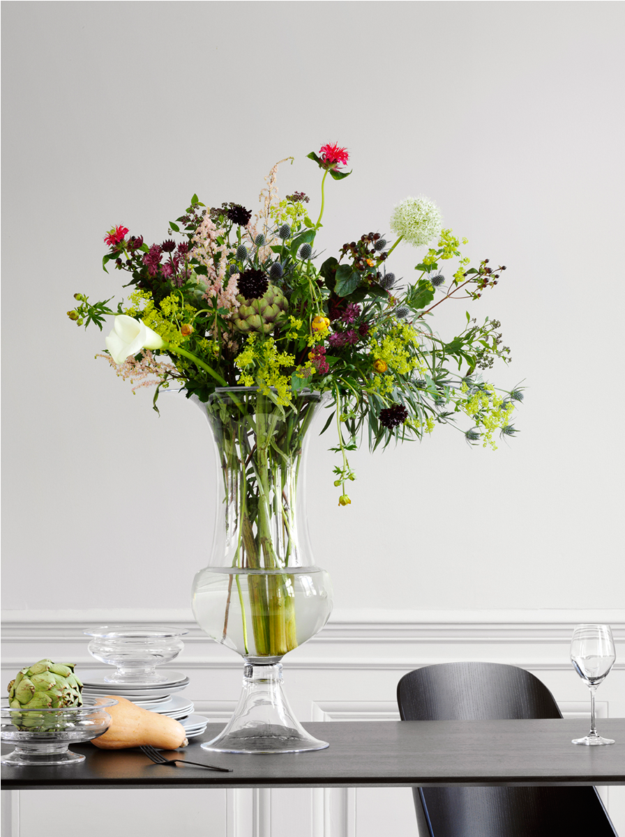 Old English Vase Clear H60 Old English - Holmegaard Vase (1200x1200), Png Download