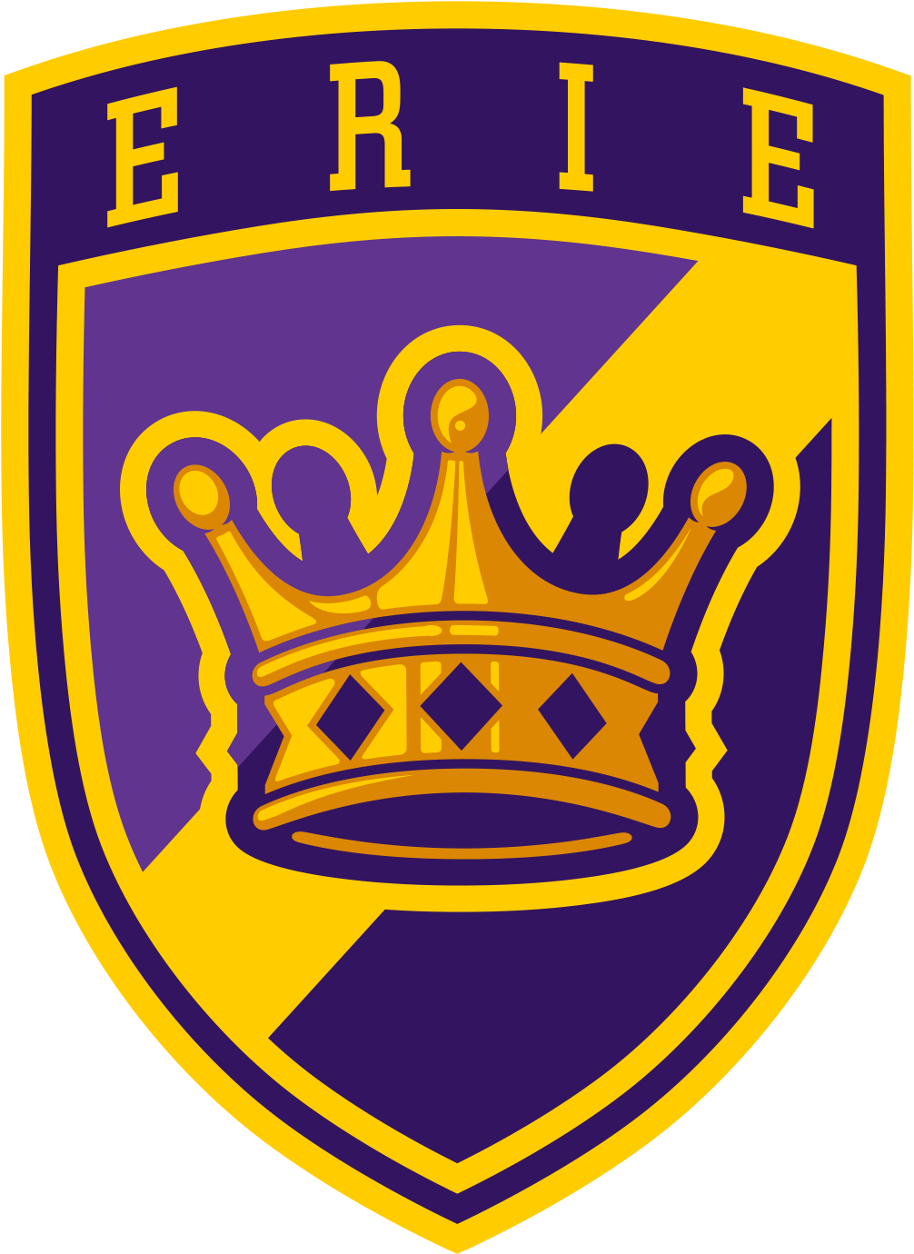 Erie Royals Crest Logo Final - Erie High School (1332x1635), Png Download