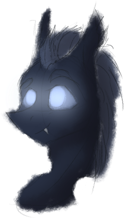 Sinraal, Changeling, Derpibooru Exclusive, Glowing - Illustration (586x816), Png Download