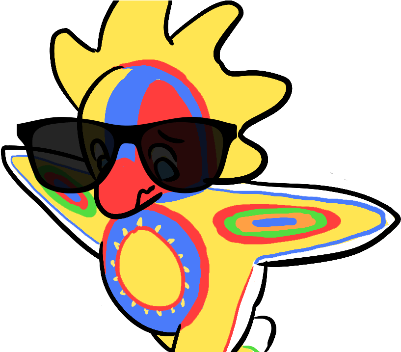 Sun God With Glasses - Ucsd Sun God Logo (1100x928), Png Download