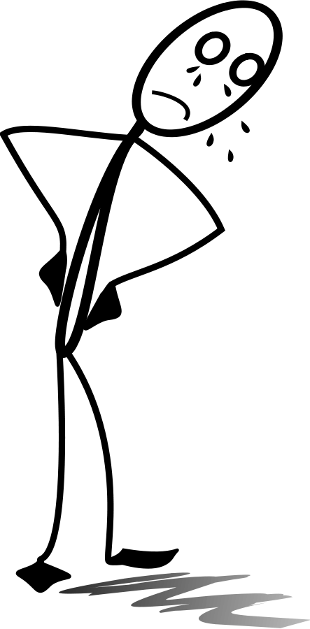Similar Clip Art - Sad Stick Figure Png (391x800), Png Download