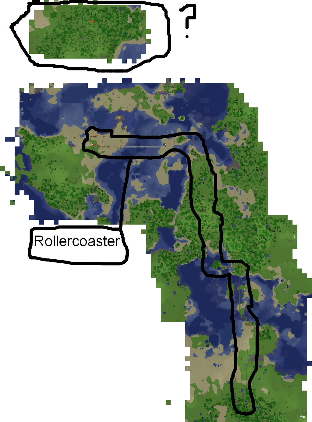 Minecraft Roller-coaster Achievment Issue - Minecraft Roller Coaster In Survival (1024x1383), Png Download