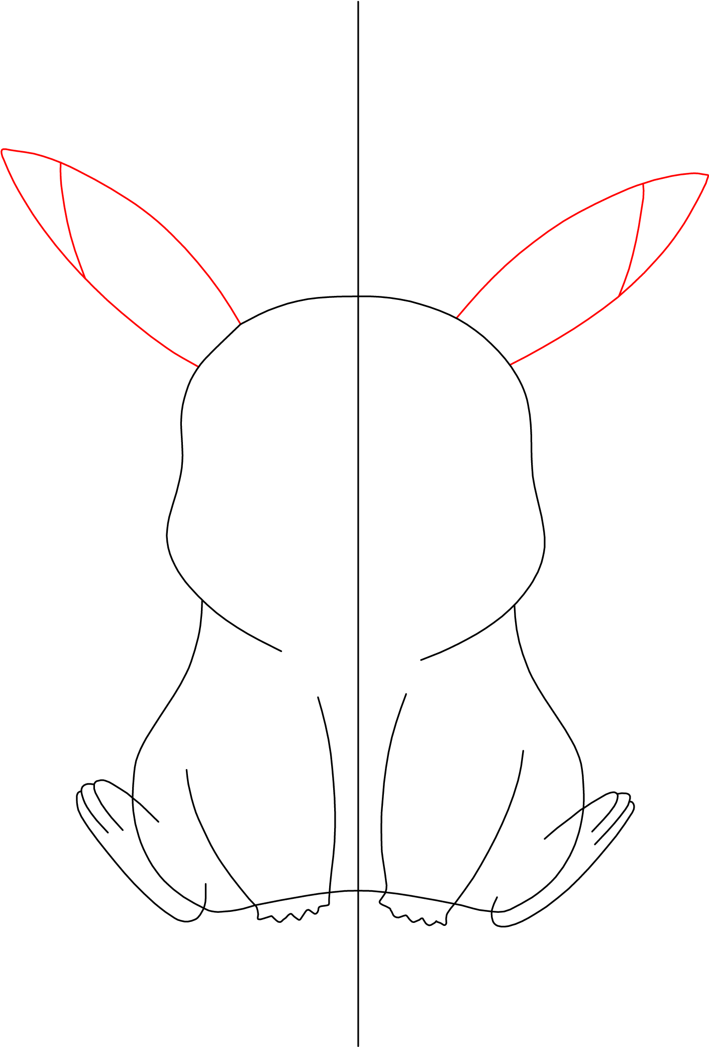 How To Draw Pikachu Step - Sketch (3300x2550), Png Download