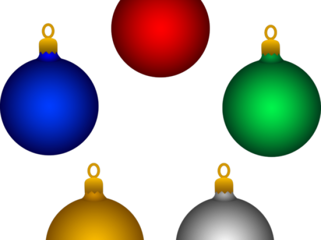 Christmas Ornament Clipart Shiny Red - Christmas Tree Decorations Png (640x480), Png Download