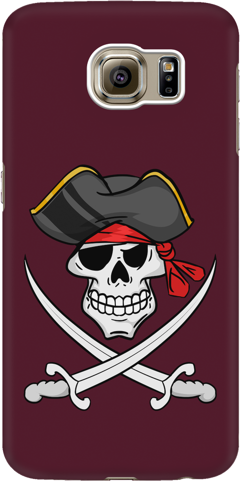 Pirate Skull Phone Case For Samsung, Funny Pirate Gifts - Smartphone (1024x1024), Png Download