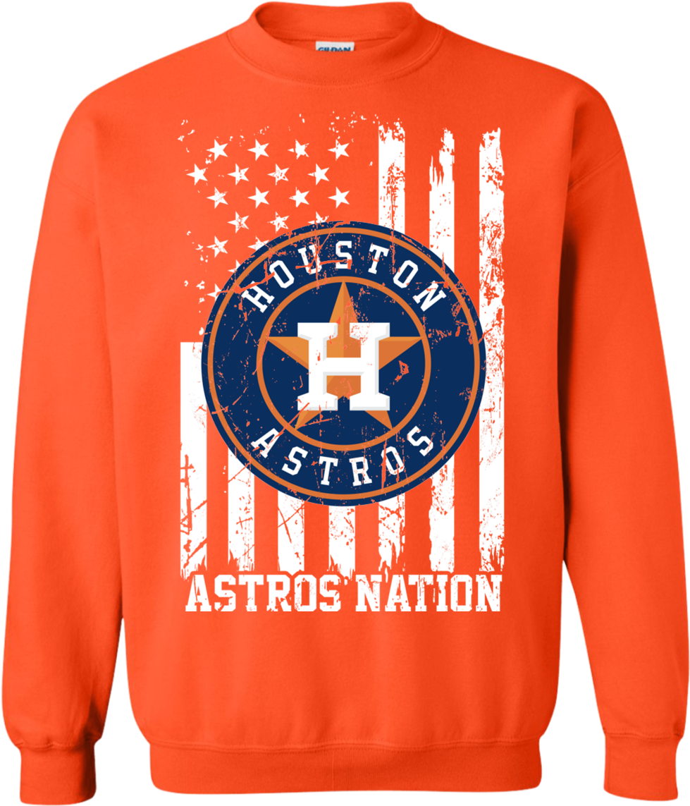 Houston Astros Nations Baseball Us Flag Fourth Of July - Shirt (1155x1155), Png Download
