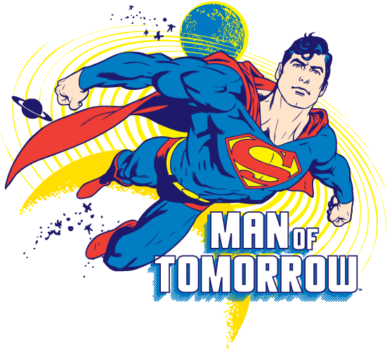 Supermanimg2 - Cartoon (600x543), Png Download
