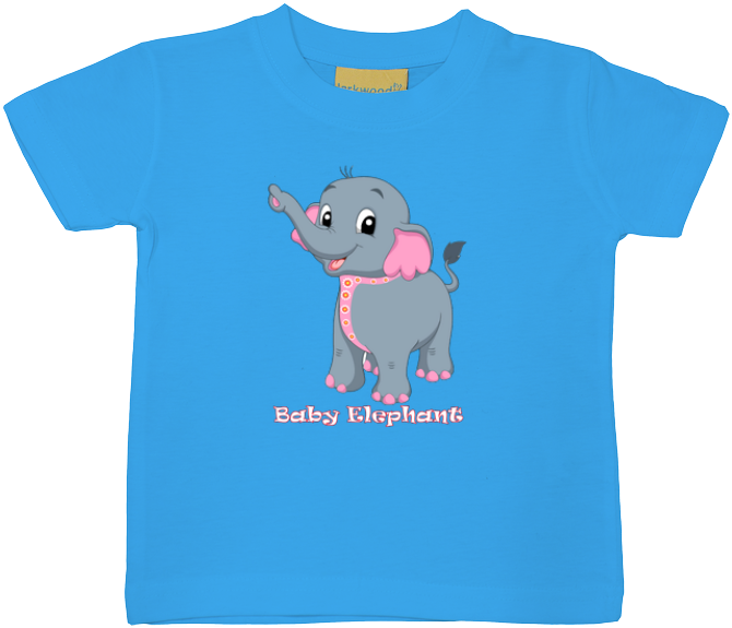 Baby Elephant Baby/ Toddler T-shirt - T-shirt (680x680), Png Download