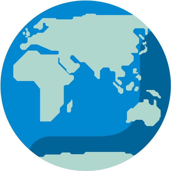 Working With Over 80 Organisations Worldwide - Globe (1260x720), Png Download