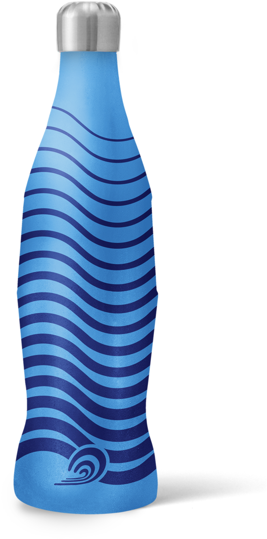 Coke Bottle Waves Final Detrás - Water Bottle (1000x1481), Png Download