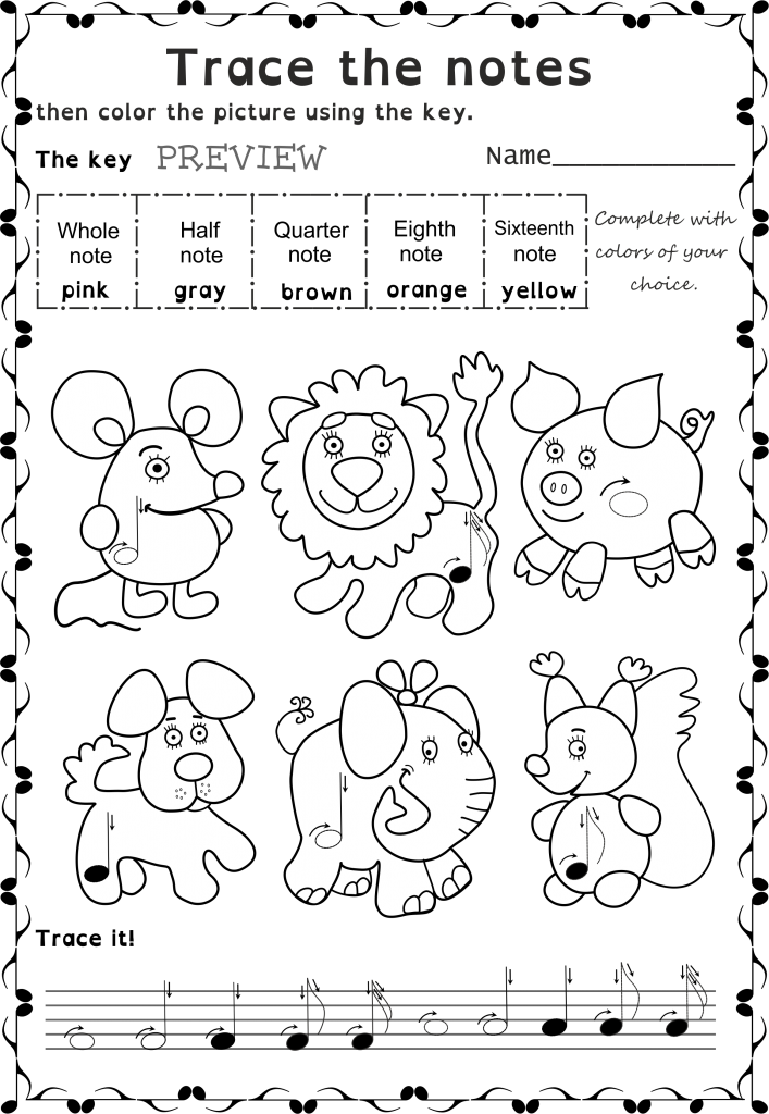 Duo Color Music Note Sign To Sound Rhythm Vector Illustration - Cartoon (707x1024), Png Download