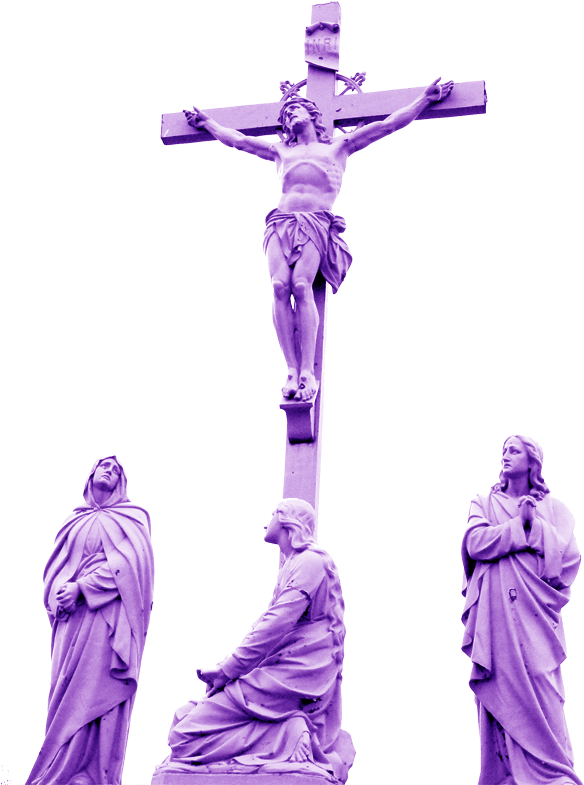 Notre Dame Cross (600x802), Png Download