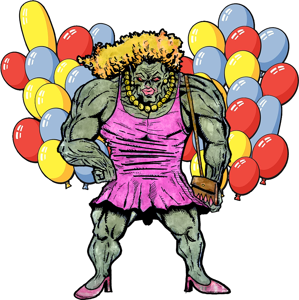 Helot Drag Baloons - Cartoon (1000x1000), Png Download