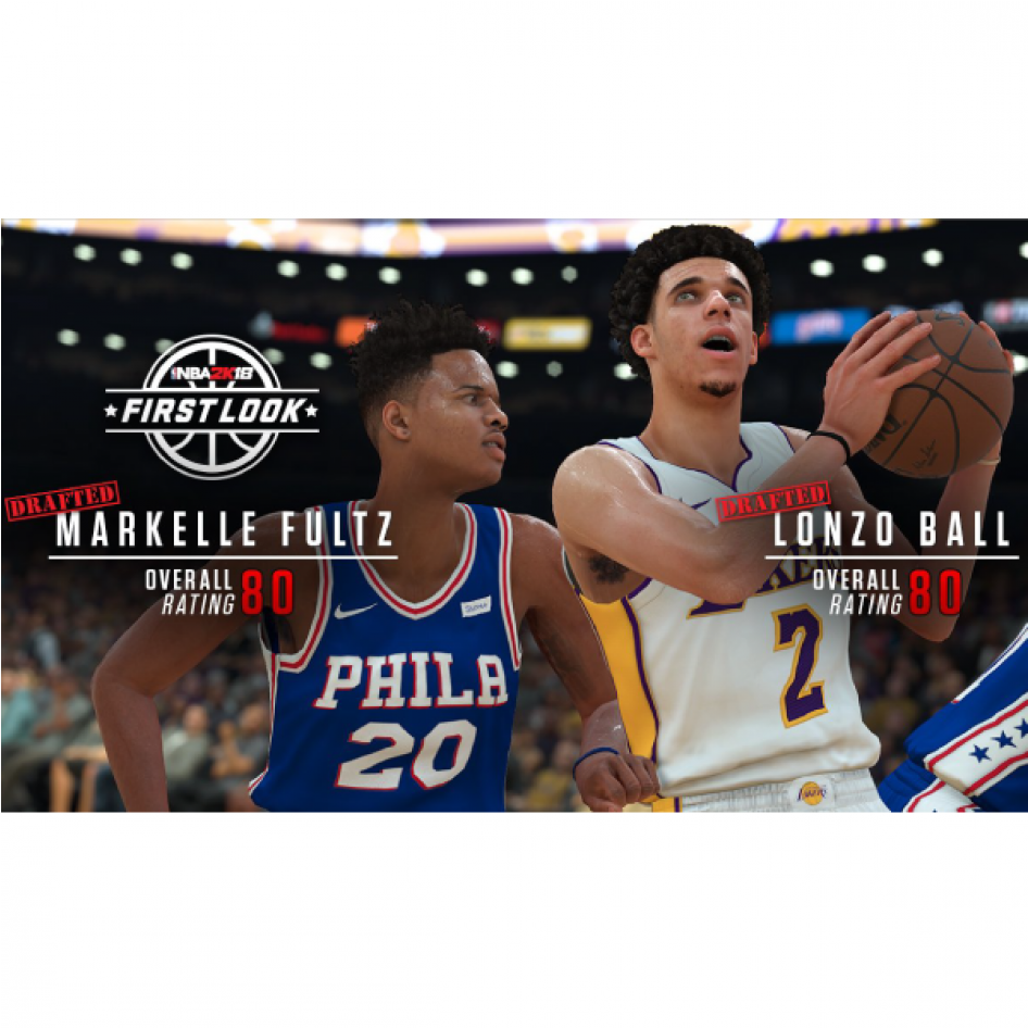 Lonzo Ball Nba 2k19 Rating (1680x945), Png Download