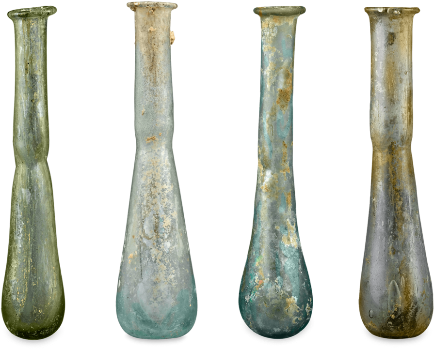 Ancient Roman Glass Alabastra - Roman Glass Alabastron (1024x778), Png Download