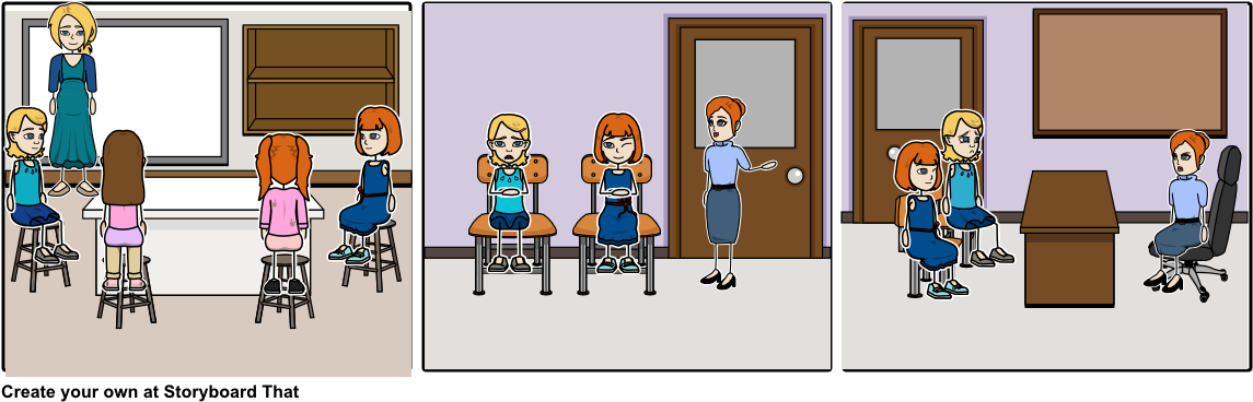 School Drama - Cartoon (1164x385), Png Download