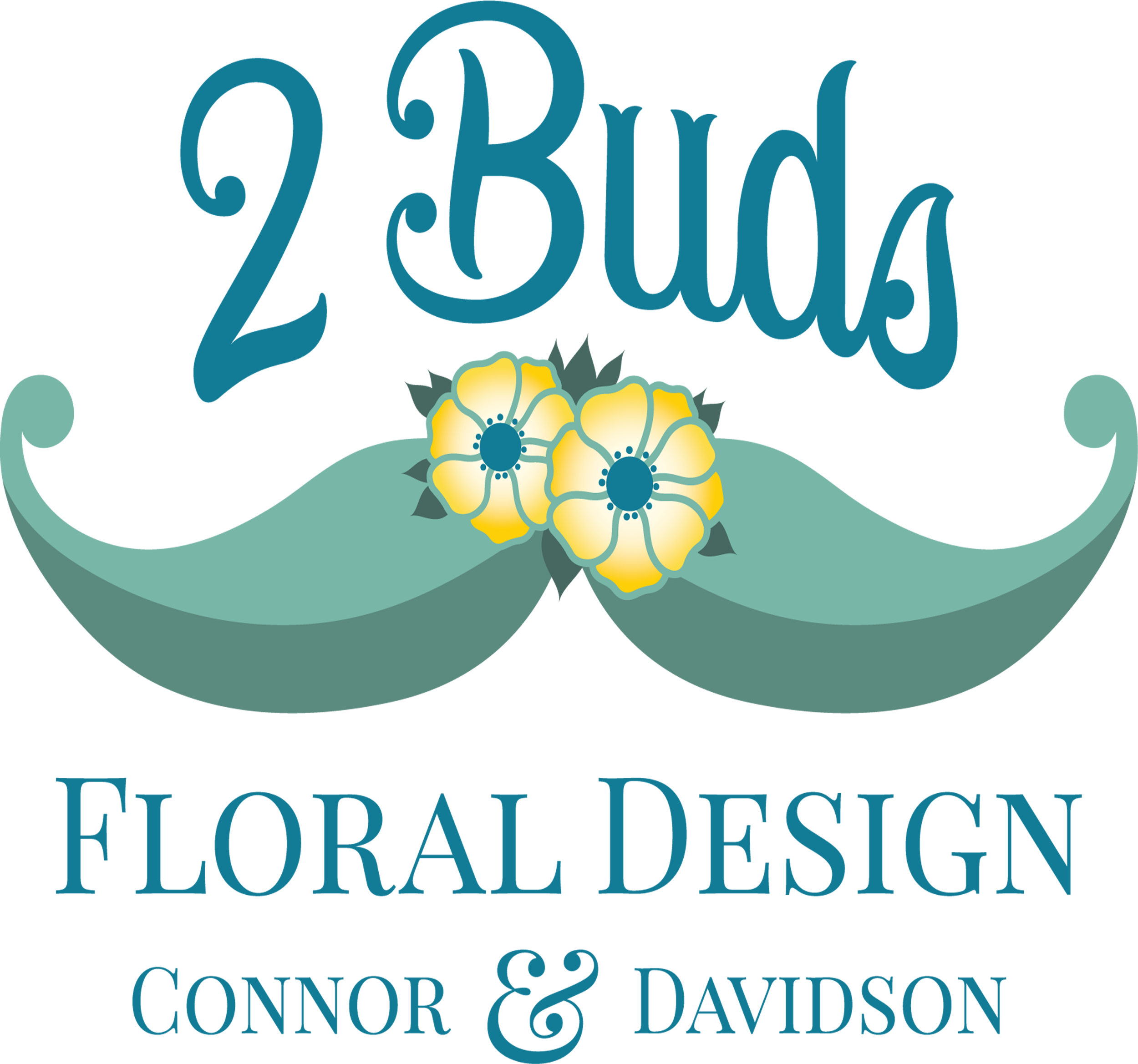 2 Buds Floral Design - Graphic Design (2500x2338), Png Download