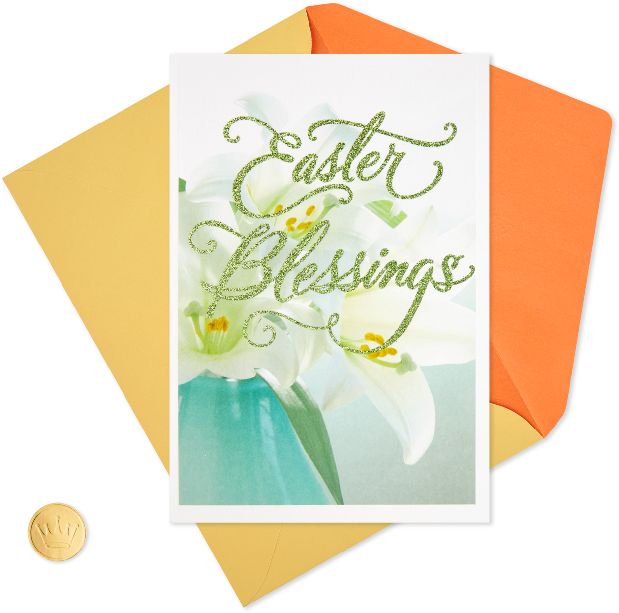 White Lily Religious Easter Card - Greeting Card (1470x1470), Png Download