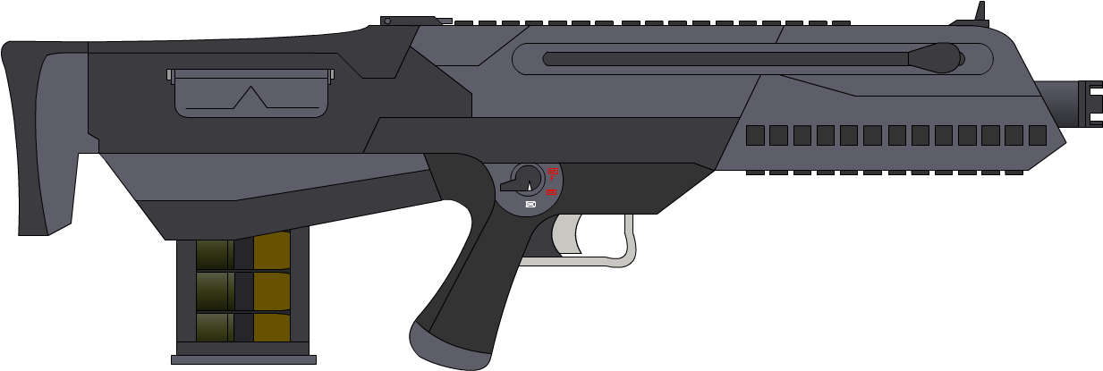 M556 Airbursting Grenade Launcher - Halo Unsc Grenade Launcher (1308x557), Png Download