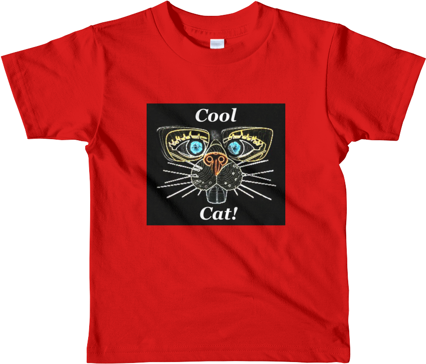 Cool Cat Kid's 2t 6t Short Sleeve T Shirt - Twin Peaks Meanwhile Shirt (1000x1000), Png Download