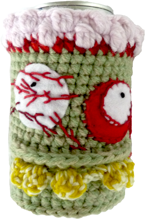 Zombie Beer Cosy - Crochet (800x800), Png Download