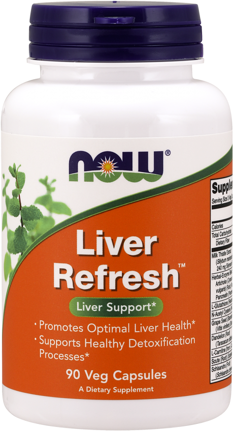 Liver Refresh™ Veg Capsules - Now Liver Refresh (504x880), Png Download