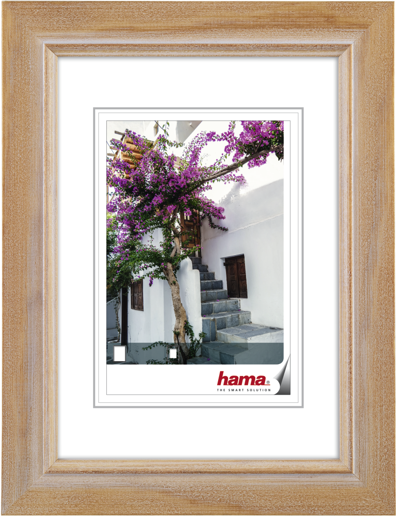 "rhodes" Wooden Frame, Oak, 40 X 50 Cm - Hama Rhodes Single Picture Frame Grey Frame – (single (1100x1100), Png Download
