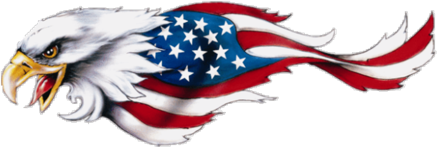 #eagle #americanflag - Decal (1024x542), Png Download