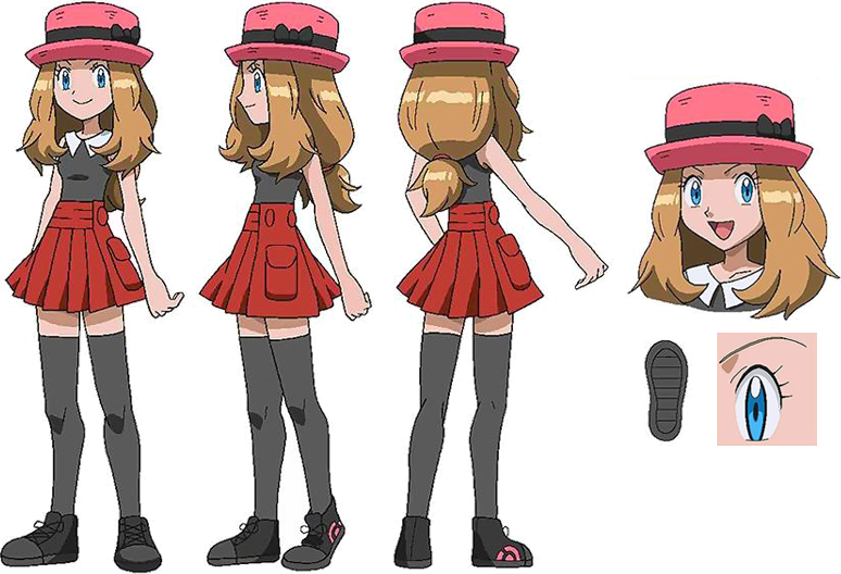 Pokemon Serena Short Hair Png (774x528), Png Download