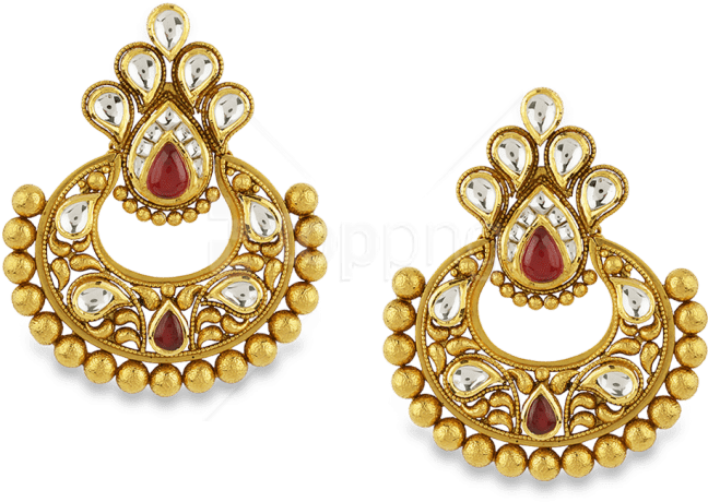 Free Png Earring Png - Ear Ring Gold Png (850x709), Png Download
