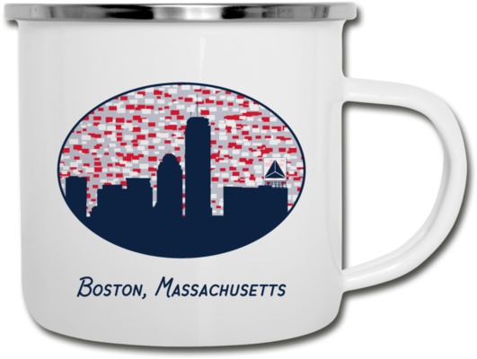 Boston Skyline Camper Mug - Boston (600x600), Png Download