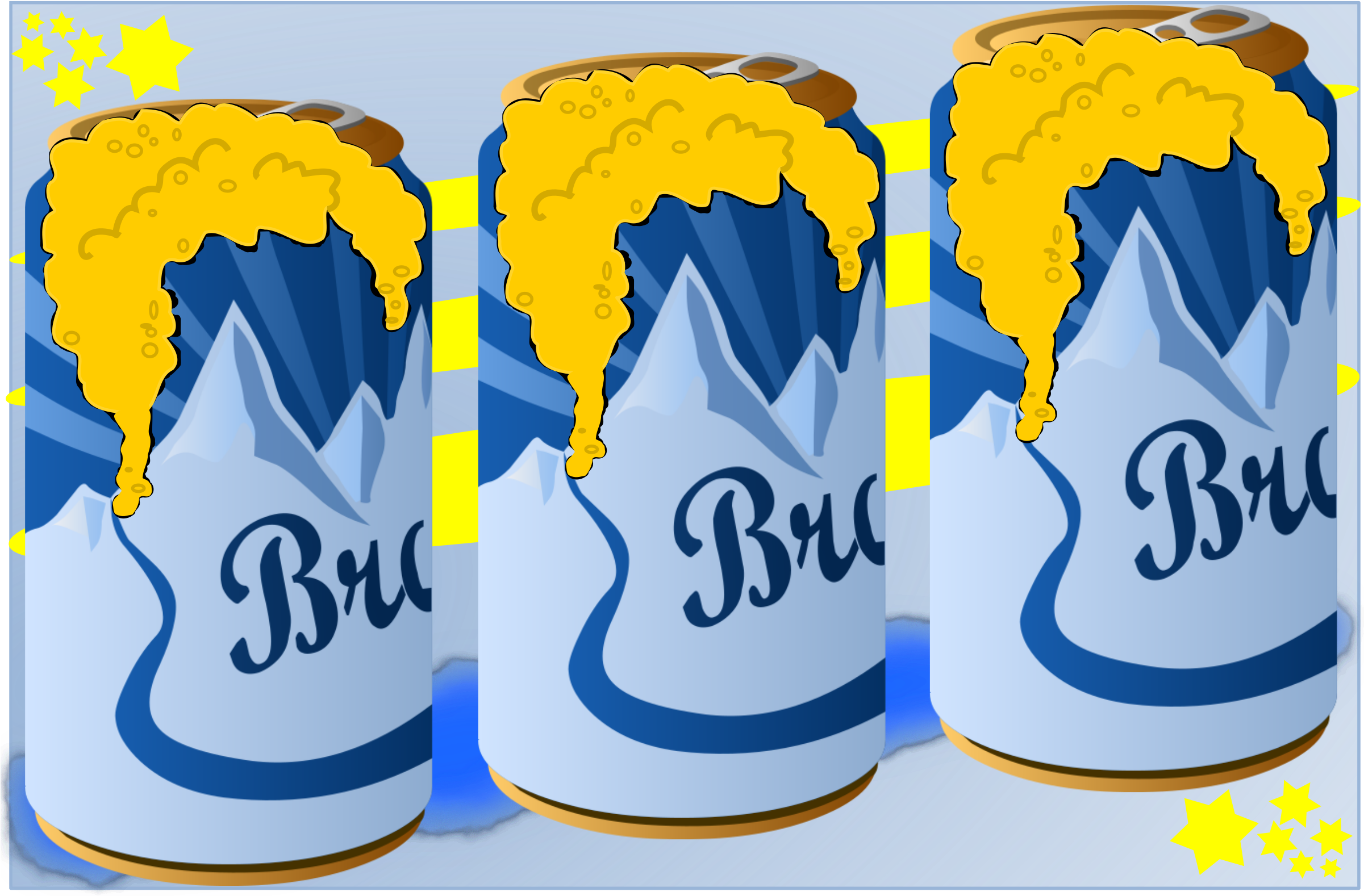 This Free Icons Png Design Of Beer Can Frothing Flag (2400x1593), Png Download