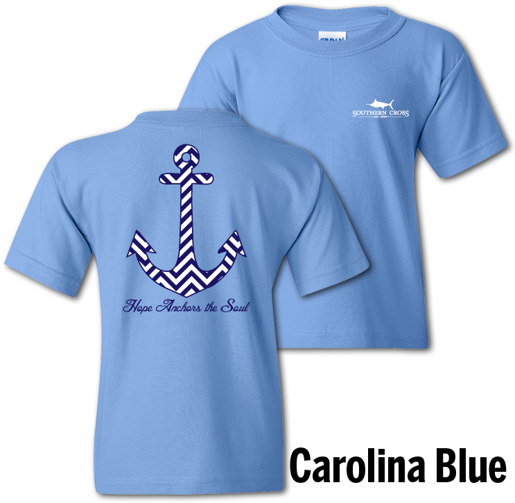 Chevron Hope Anchors The Soul Youth Short Sleeve, T-shirts - Active Shirt (750x750), Png Download