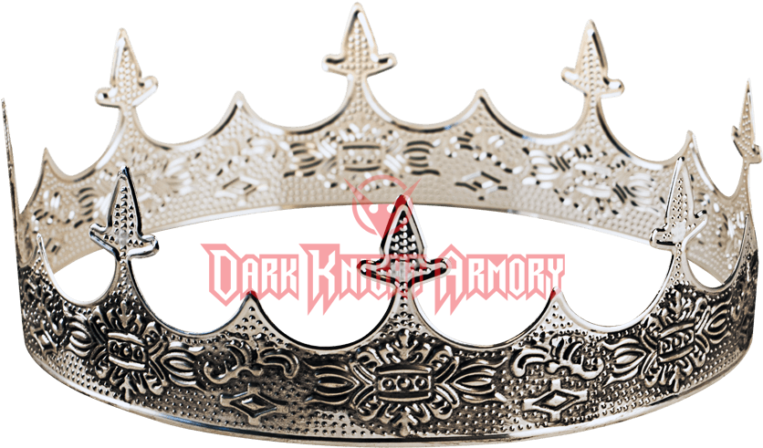 Silver Medieval Crown - Silver Crown Png (850x850), Png Download