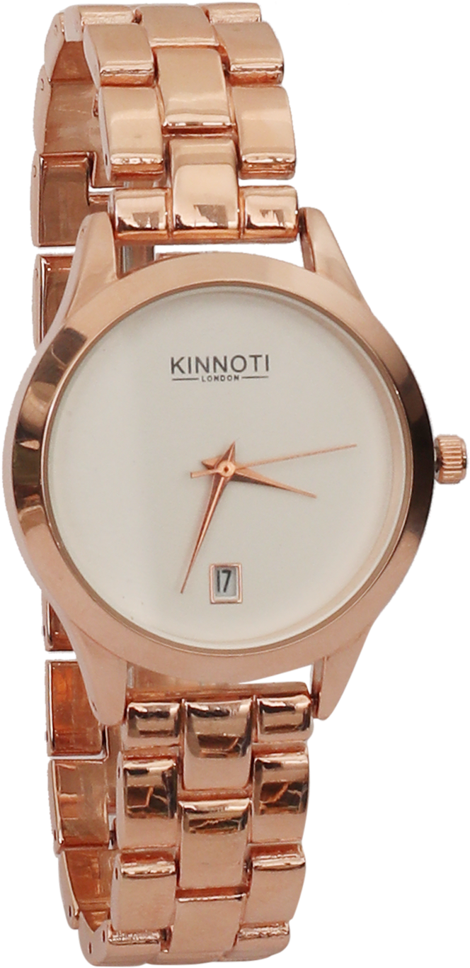 Analog Rose Gold Plated Pearl Dial Women's (674x1365), Png Download