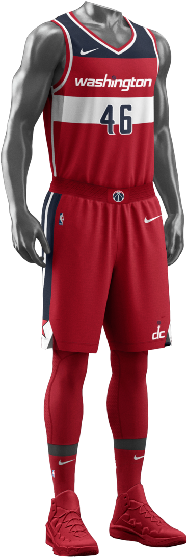 Each Team Has Its Own Identity, One That Separates - Washington Wizards Nike Uniforms (1200x1500), Png Download