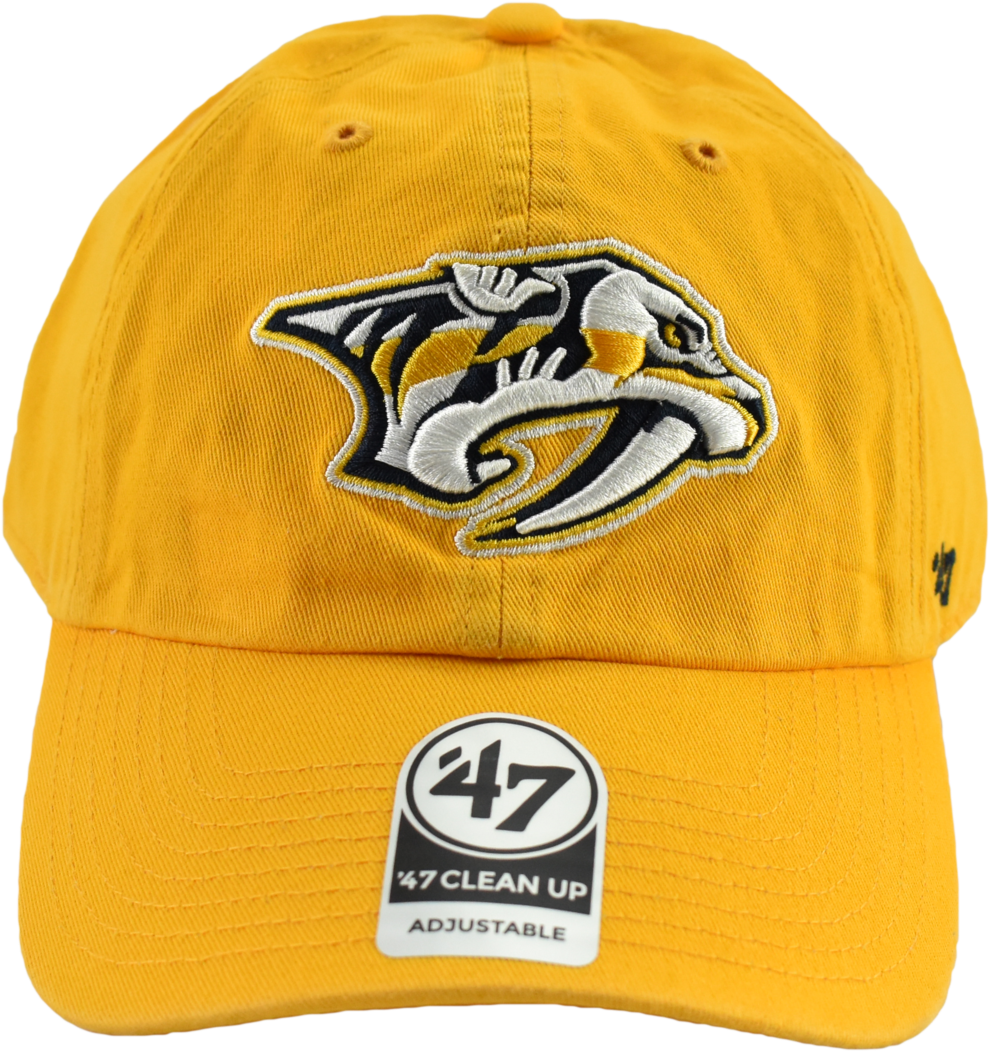 Nashville Predators Yellow '47 Nhl Dad Hat (1000x1050), Png Download