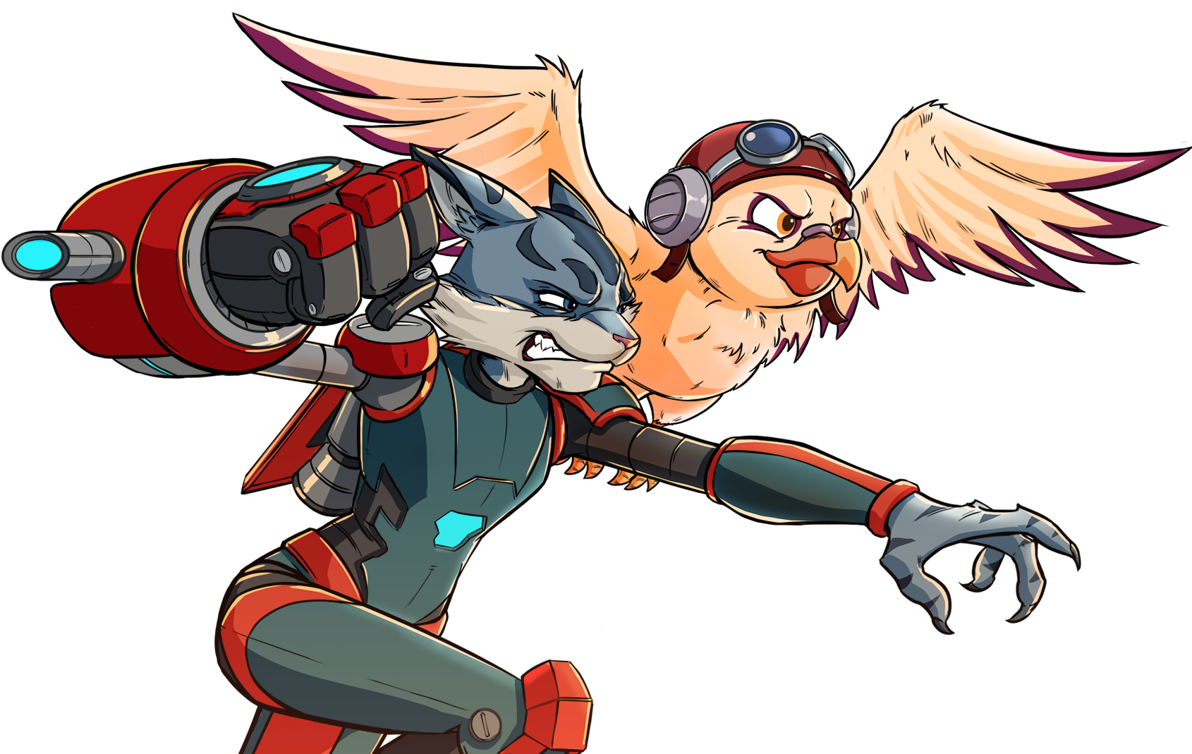 Skyler And Plux - Cartoon (1920x1080), Png Download